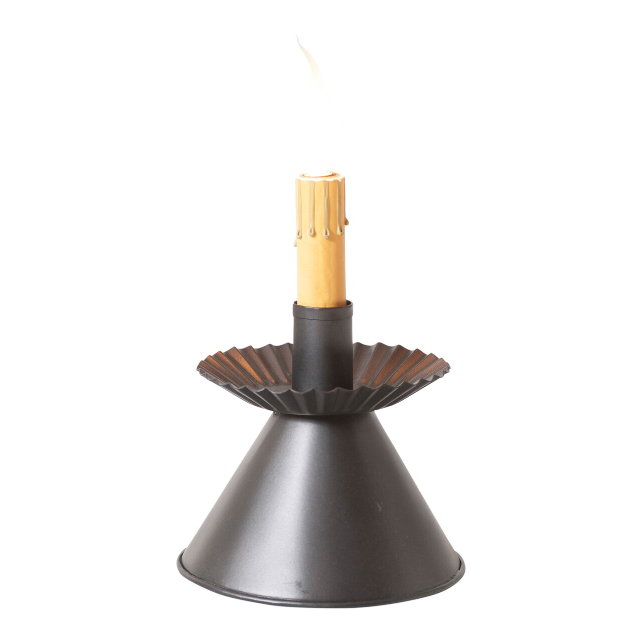 Smokey Black Cone Accent Table Lamp 7.25in Indoor Corded Light E12 Socket